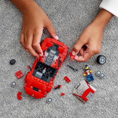  LEGO Speed Champions 76895 Ferrari F8 Tributo Toy Cars for Kids, Building Kit Featuring Minifigure, New 2020 (275 Pieces)