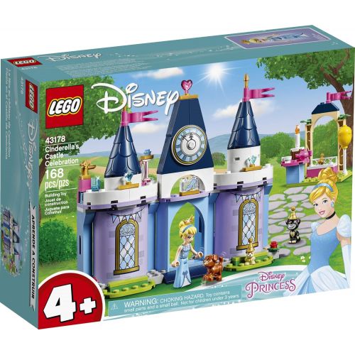  LEGO Disney Cinderella’s Castle Celebration 43178 Creative Building Kit, New 2020 (168 Pieces)