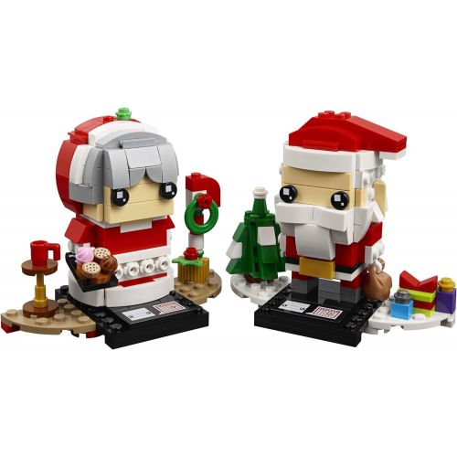  LEGO BrickHeadz Mr. & Mrs. Claus 40274 Building Kit (341 Pieces)