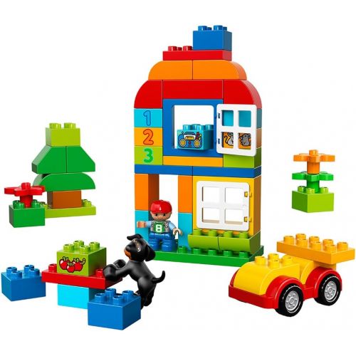  LEGO DUPLO All-in-One-Box-of-Fun Building Kit 10572 Open Ended Toy for Imaginative Play with Large LEGO bricks made for toddlers and preschoolers (65 Pieces)