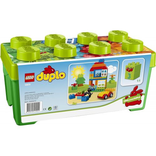  LEGO DUPLO All-in-One-Box-of-Fun Building Kit 10572 Open Ended Toy for Imaginative Play with Large LEGO bricks made for toddlers and preschoolers (65 Pieces)