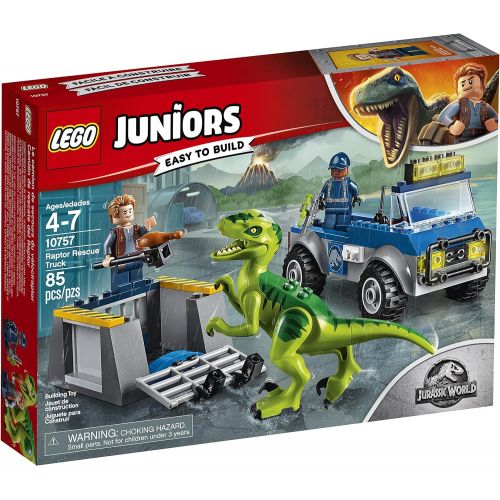  LEGO Juniors/4+ Jurassic World Raptor Rescue Truck 10757 Building Kit (85 Pieces)