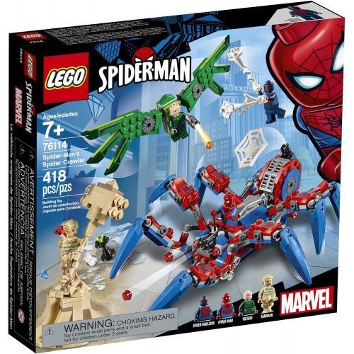  LEGO Marvel Spider-Man: Spider-Man’s Spider Crawler 76114 Building Kit (418 Pieces)