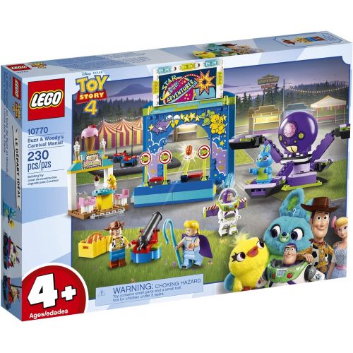  LEGO Disney Pixar’s Toy Story 4 Buzz Lightyear & Woody’s Carnival Mania 10770 Building Kit, Carnival Playset with Shooting Game & Toy Story Characters (230 Pieces)