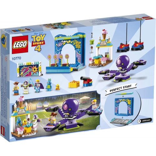  LEGO Disney Pixar’s Toy Story 4 Buzz Lightyear & Woody’s Carnival Mania 10770 Building Kit, Carnival Playset with Shooting Game & Toy Story Characters (230 Pieces)