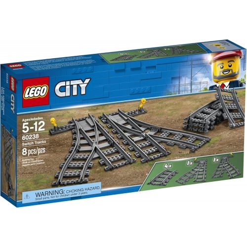  LEGO City Switch Tracks 60238 Building Kit, 8 Pieces (Pack of 1)