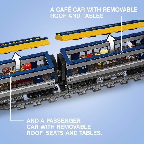  LEGO City Passenger Train 60197 Building Kit (677 Pieces), Overbox