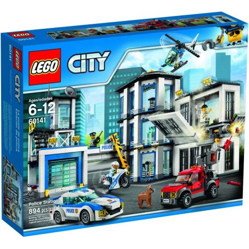  LEGO City Police Station 60141 Building Kit with Cop Car, Jail Cell, and Helicopter, Top Toy and Play Set for Boys and Girls (894 Pieces)