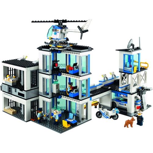  LEGO City Police Station 60141 Building Kit with Cop Car, Jail Cell, and Helicopter, Top Toy and Play Set for Boys and Girls (894 Pieces)
