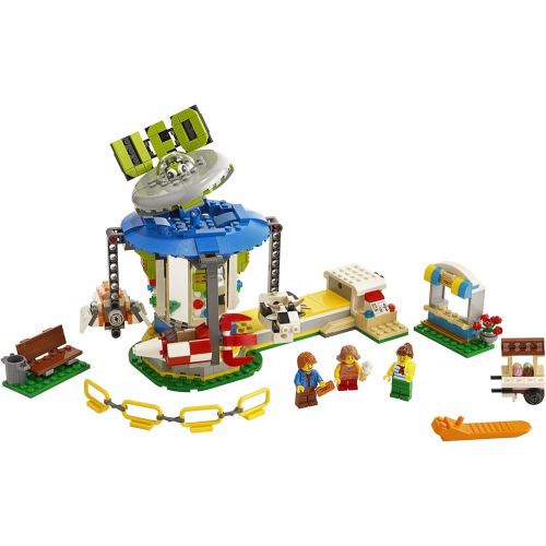  LEGO Creator 3in1 Fairground Carousel 31095 Building Kit (595 Pieces)