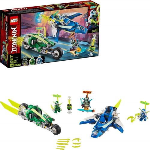  LEGO NINJAGO Jay and Lloyd’s Velocity Racers 71709 Building Kit for Kids and Hot Toys, New 2020 (322 Pieces)