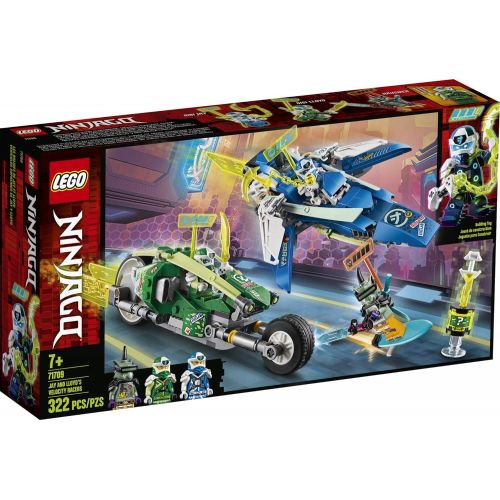  LEGO NINJAGO Jay and Lloyd’s Velocity Racers 71709 Building Kit for Kids and Hot Toys, New 2020 (322 Pieces)