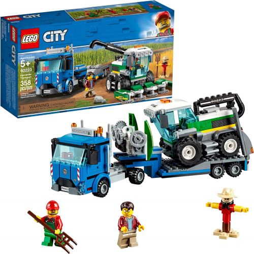  LEGO City Great Vehicles Harvester Transport 60223 Building Kit (358 Pieces)