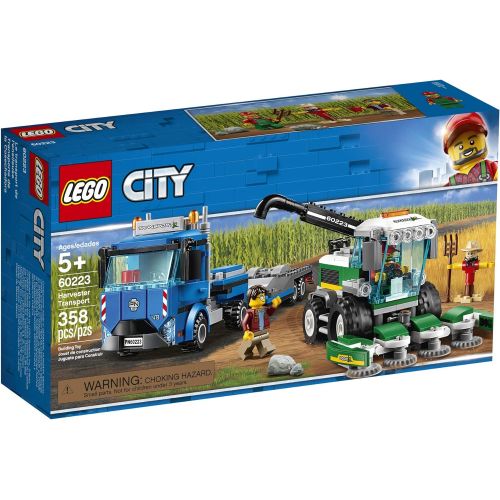  LEGO City Great Vehicles Harvester Transport 60223 Building Kit (358 Pieces)