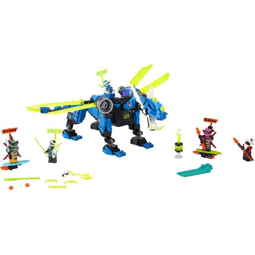  LEGO NINJAGO Jay’s Cyber Dragon 71711 Ninja Action Toy Building Kit, New 2020 (518 Pieces)