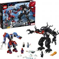 LEGO Super Heroes Marvel Spider Mech Vs. Venom 76115 Action Toy Building Kit with Web Shooter and Gripping Toy Claw Includes Spider-Man Minifigures Venom and Ghost Spider (604 Piec