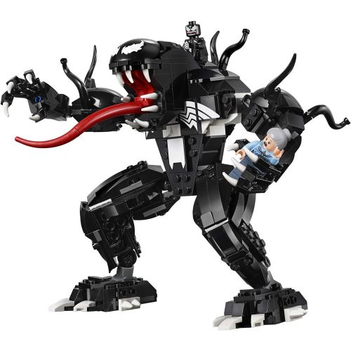  LEGO Super Heroes Marvel Spider Mech Vs. Venom 76115 Action Toy Building Kit with Web Shooter and Gripping Toy Claw Includes Spider-Man Minifigures Venom and Ghost Spider (604 Piec