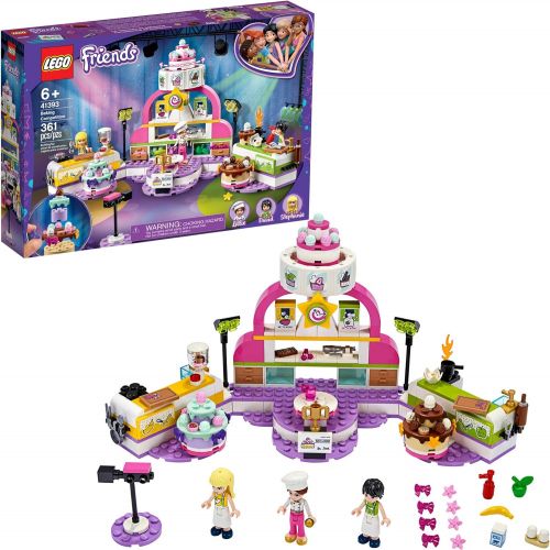  LEGO Friends Baking Competition 41393 Building Kit, LEGO Set Baking Toy, Featuring 3 LEGO Friends Characters and Toy Cakes, New 2020 (361 Pieces)