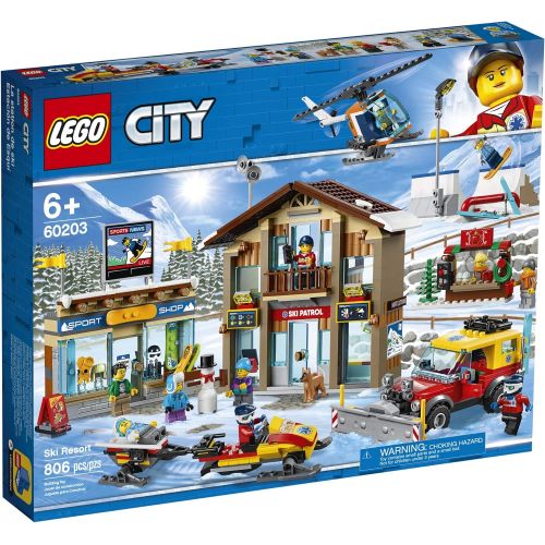 LEGO City Ski Resort 60203 Building Kit Snow Toy for Kids (806 Pieces)