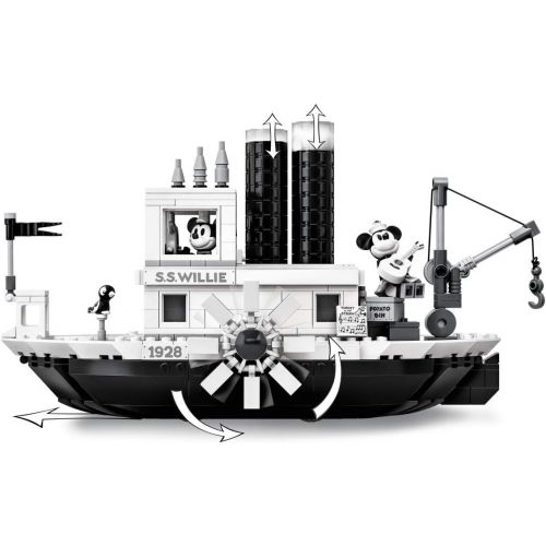 LEGO Ideas 21317 Disney Steamboat Willie Building Kit (751 Pieces)