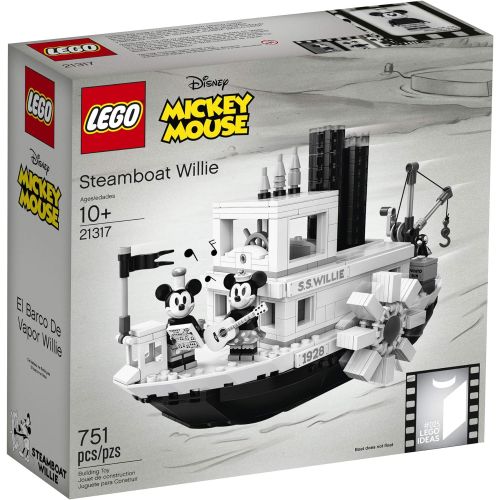  LEGO Ideas 21317 Disney Steamboat Willie Building Kit (751 Pieces)