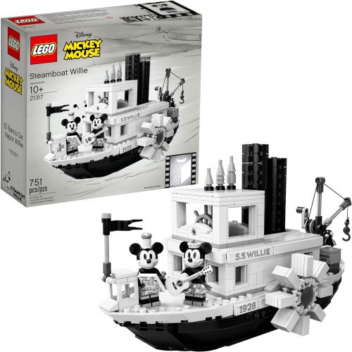  LEGO Ideas 21317 Disney Steamboat Willie Building Kit (751 Pieces)