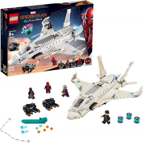  LEGO Marvel Spider Man Far From Home: Stark Jet and the Drone Attack 76130 Building Kit (504 Pieces)