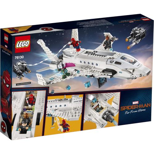  LEGO Marvel Spider Man Far From Home: Stark Jet and the Drone Attack 76130 Building Kit (504 Pieces)