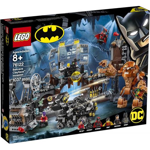  LEGO DC Batman Batcave Clayface Invasion 76122 Batman Toy Building Kit with Batman and Bruce Wayne Action Minifigures, Popular DC Superhero Toy (1037 Pieces)
