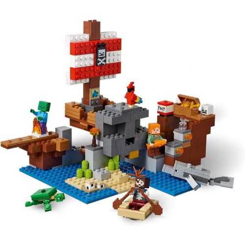  LEGO Minecraft The Pirate Ship Adventure 21152 Building Kit (386 Pieces)