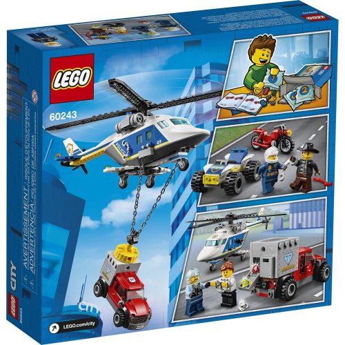  LEGO City Police Helicopter Chase 60243 Police Playset, LEGO Building Sets for Kids, New 2020 (212 Pieces)