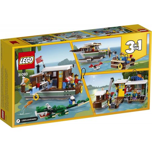  LEGO Creator 3in1 Riverside Houseboat 31093 Building Kit (396 Pieces)