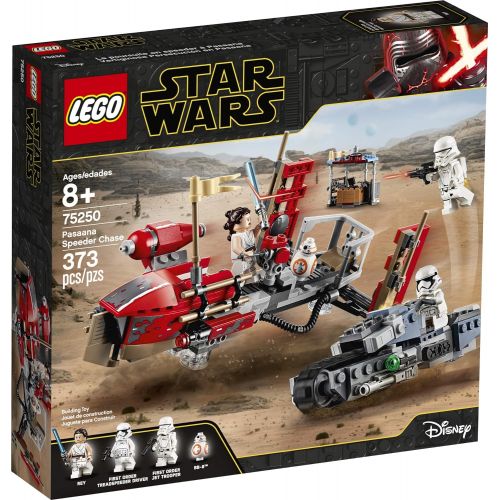  LEGO Star Wars: The Rise of Skywalker Pasaana Speeder Chase 75250 Hovering Transport Speeder Building Kit with Action Figures (373 Pieces)
