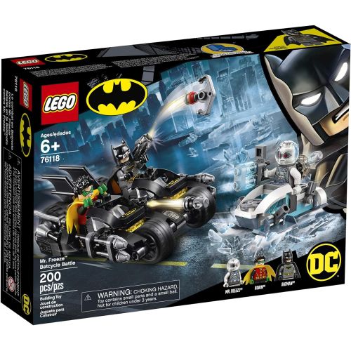  LEGO DC Batman Mr. Freeze Batcycle Battle 76118 Building Kit (200 Pieces)