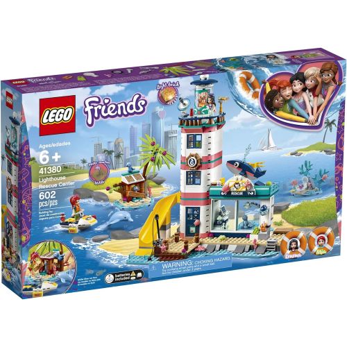  LEGO Friends Lighthouse Rescue Center 41380 Building Kit with Lighthouse Model and Tropical Island Includes Mini Dolls and Toy Animals for Pretend Play (602 Pieces)