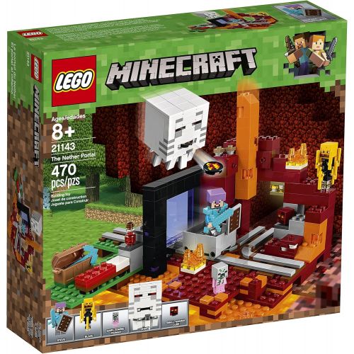  LEGO Minecraft The Nether Portal 21143 Building Kit (470 Pieces)