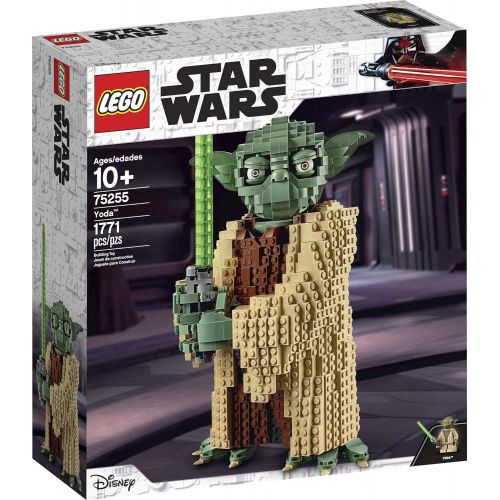  LEGO Star Wars: Attack of The Clones Yoda 75255 Yoda Building Model and Collectible Minifigure with Lightsaber (1,771 Pieces)