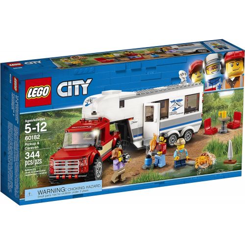  LEGO City Pickup & Caravan 60182 Building Kit (344 Pieces)