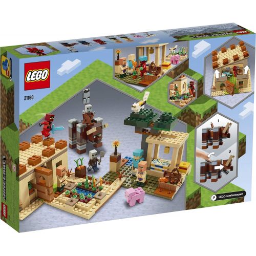  LEGO Minecraft The Villager Raid 21160 Building Toy Action Playset for Boys and Girls Who Love Minecraft, New 2020 (562 Pieces)