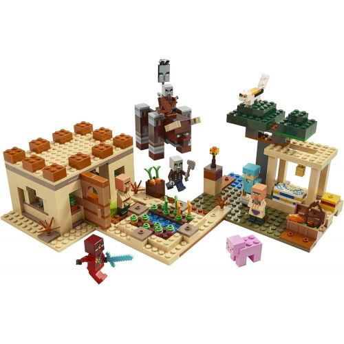  LEGO Minecraft The Villager Raid 21160 Building Toy Action Playset for Boys and Girls Who Love Minecraft, New 2020 (562 Pieces)