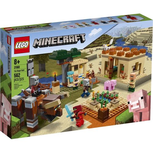  LEGO Minecraft The Villager Raid 21160 Building Toy Action Playset for Boys and Girls Who Love Minecraft, New 2020 (562 Pieces)