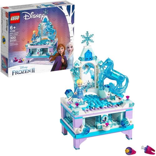  LEGO Disney Frozen II Elsa’s Jewelry Box Creation 41168 Disney Jewelry Box Building Kit with Elsa Mini Doll and Nokk Figure for Creative Play (300 Pieces)