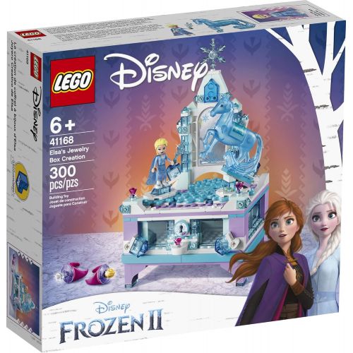  LEGO Disney Frozen II Elsa’s Jewelry Box Creation 41168 Disney Jewelry Box Building Kit with Elsa Mini Doll and Nokk Figure for Creative Play (300 Pieces)