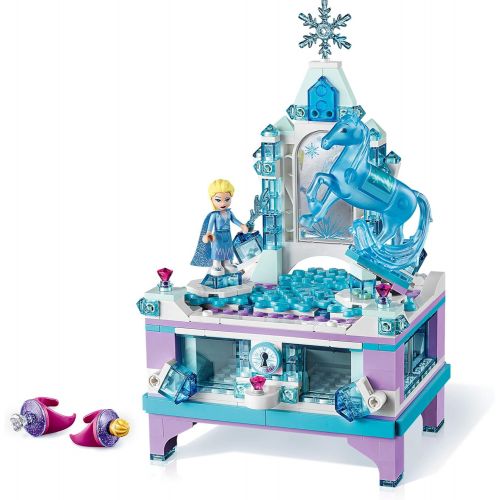  LEGO Disney Frozen II Elsa’s Jewelry Box Creation 41168 Disney Jewelry Box Building Kit with Elsa Mini Doll and Nokk Figure for Creative Play (300 Pieces)