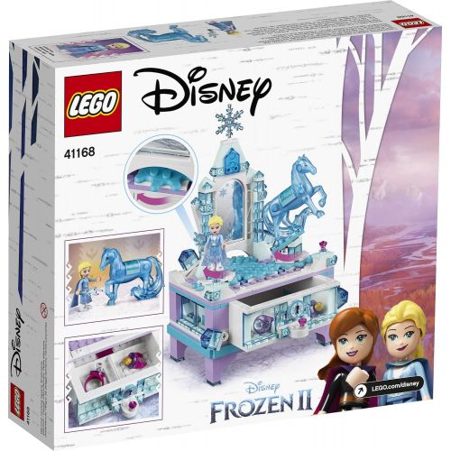  LEGO Disney Frozen II Elsa’s Jewelry Box Creation 41168 Disney Jewelry Box Building Kit with Elsa Mini Doll and Nokk Figure for Creative Play (300 Pieces)