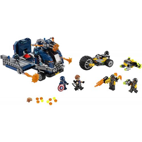  LEGO Marvel Avengers Truck Take-Down 76143 Captain America and Hawkeye Superhero Action, Cool Minifigures and Vehicles, New 2020 (477 Pieces)
