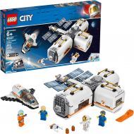 LEGO City Space Lunar Space Station 60227 Space Station Building Set with Toy Shuttle, Detachable Satellite and Astronaut Minifigures, Popular Space Gift (412 Pieces)