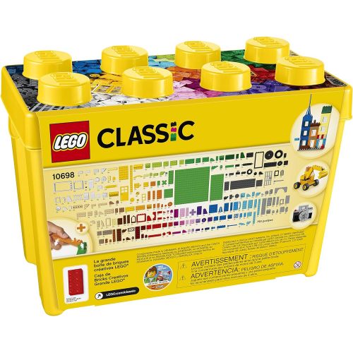  LEGO Classic Large Creative Brick Box 10698 Build Your Own Creative Toys, Kids Building Kit (790 Pieces)