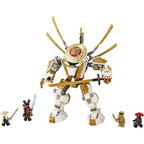  LEGO NINJAGO Legacy Golden Mech 71702, Cool Toys for Kids Building Kit, New 2020 (489 Pieces)