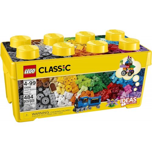  LEGO Classic Medium Creative Brick Box 10696 Building Toys for Creative Play; Kids Creative Kit (484 Pieces)